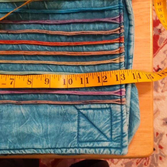 Laptop Messenger Bag Boho Cotton Distressed Retro Hippie - Picture 8 of 11